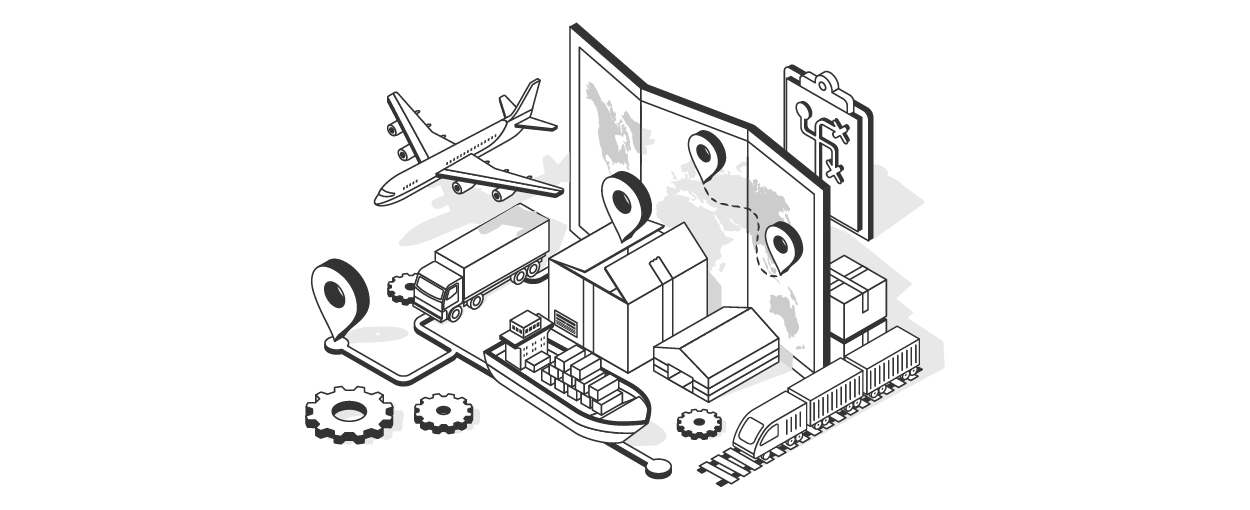 logistics background pattern
